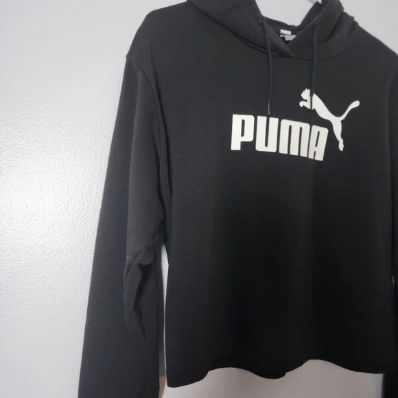 Puma Black Hoodie Jacket - Picture 2 of 8